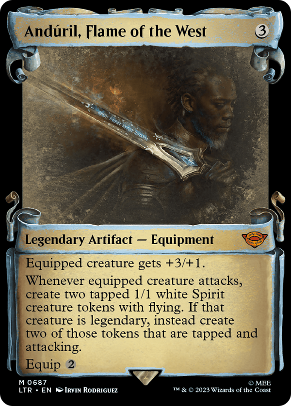 Anduril, Flame of the West (Showcase Scrolls) (687) [The Lord of the Rings: Tales of Middle-earth] - Deck Out Gaming