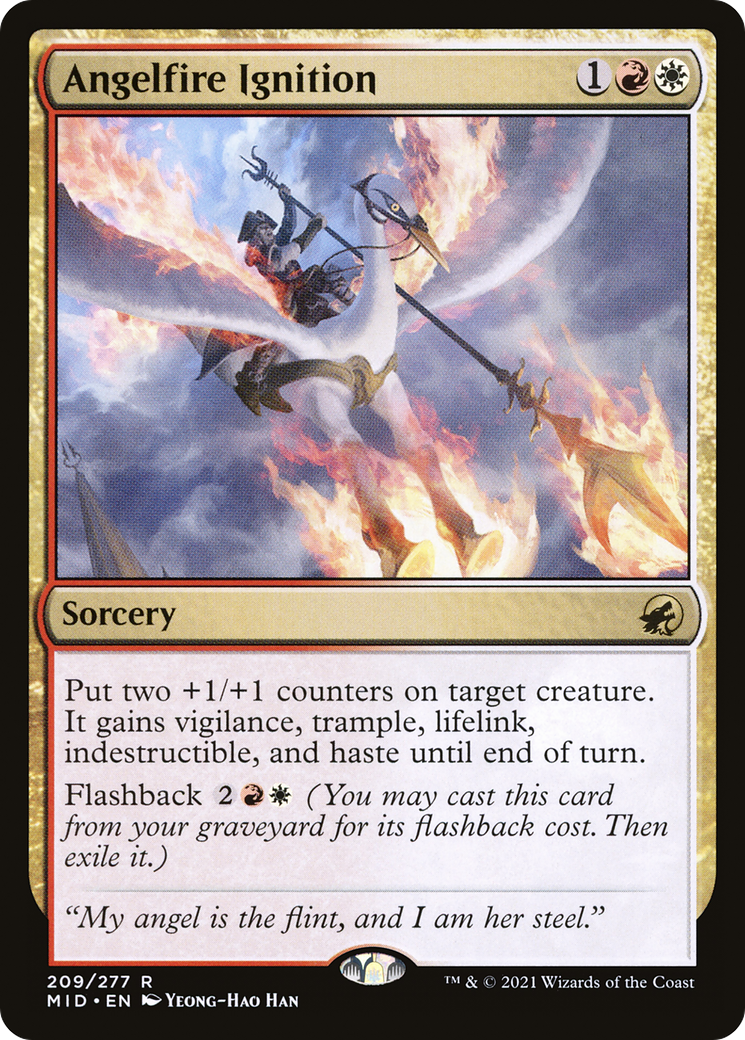 Angelfire Ignition (209) [Innistrad: Midnight Hunt] foil - Deck Out Gaming