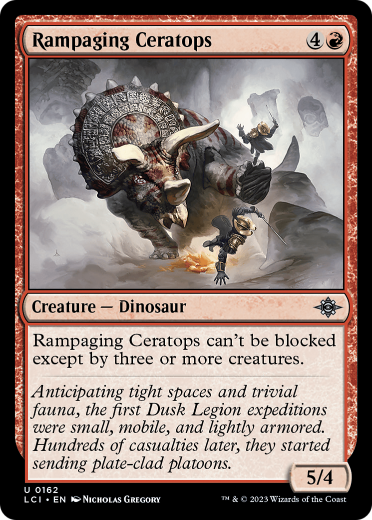 Rampaging Ceratops (162) [The Lost Caverns of Ixalan] foil - Deck Out Gaming