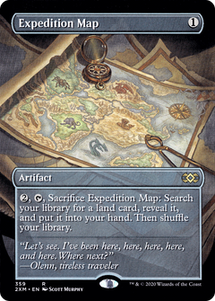 Expedition Map (Borderless) (359) [Double Masters] foil - Deck Out Gaming