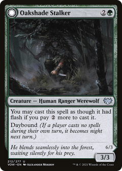 Oakshade Stalker // Moonlit Ambusher (212) [Innistrad: Crimson Vow] - Deck Out Gaming