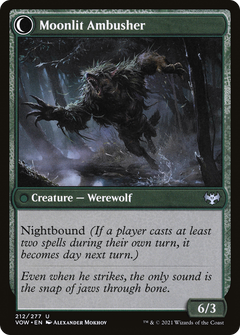 Oakshade Stalker // Moonlit Ambusher (212) [Innistrad: Crimson Vow] - Deck Out Gaming