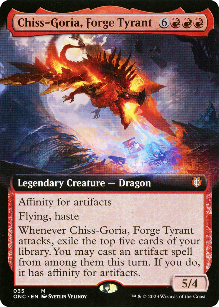 Chiss-Goria, Forge Tyrant (Extended Art) (35) [Phyrexia: All Will Be One Commander] - Deck Out Gaming