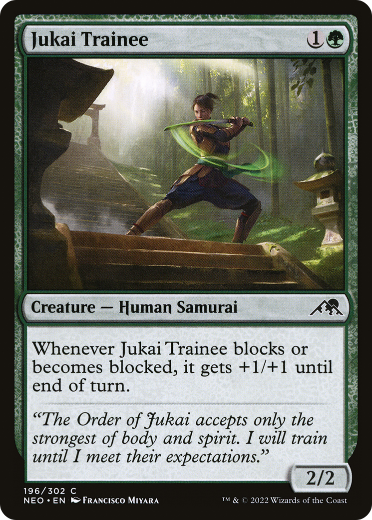 Jukai Trainee (196) [Kamigawa: Neon Dynasty] - Deck Out Gaming
