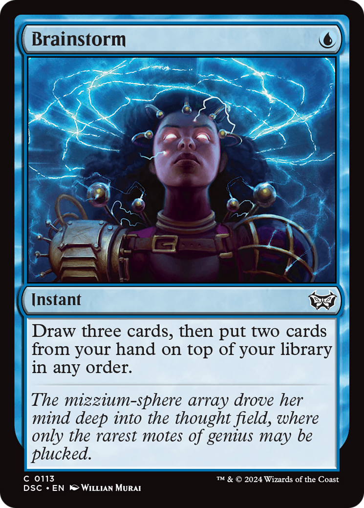 Brainstorm (113) [Duskmourn: House of Horror Commander] - Deck Out Gaming
