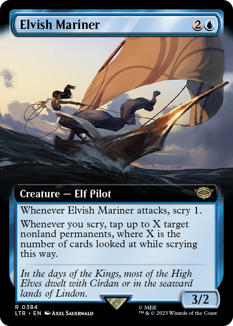 Elvish Mariner (Extended Art) (384) [The Lord of the Rings: Tales of Middle-earth] - Deck Out Gaming