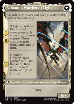 Dion, Bahamut's Dominant // Bahamut, Warden of Light (16) [FINAL FANTASY] foil - Deck Out Gaming