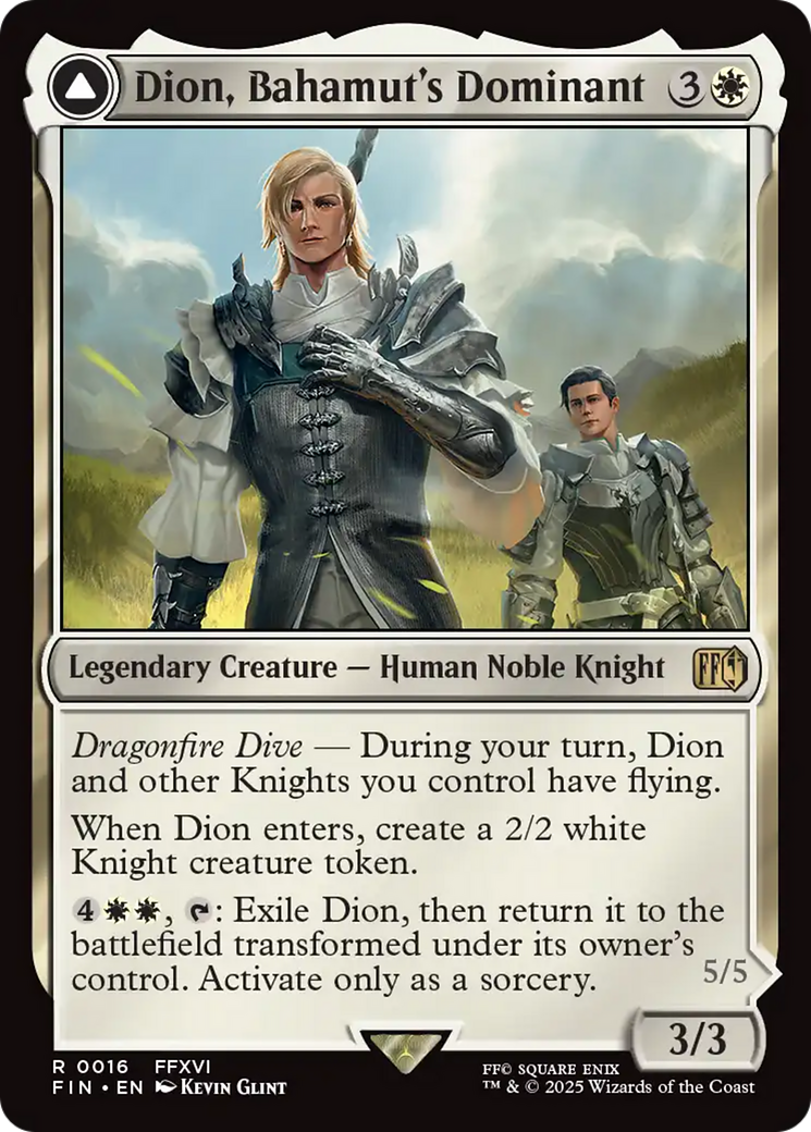 Dion, Bahamut's Dominant // Bahamut, Warden of Light (16) [FINAL FANTASY] - Deck Out Gaming