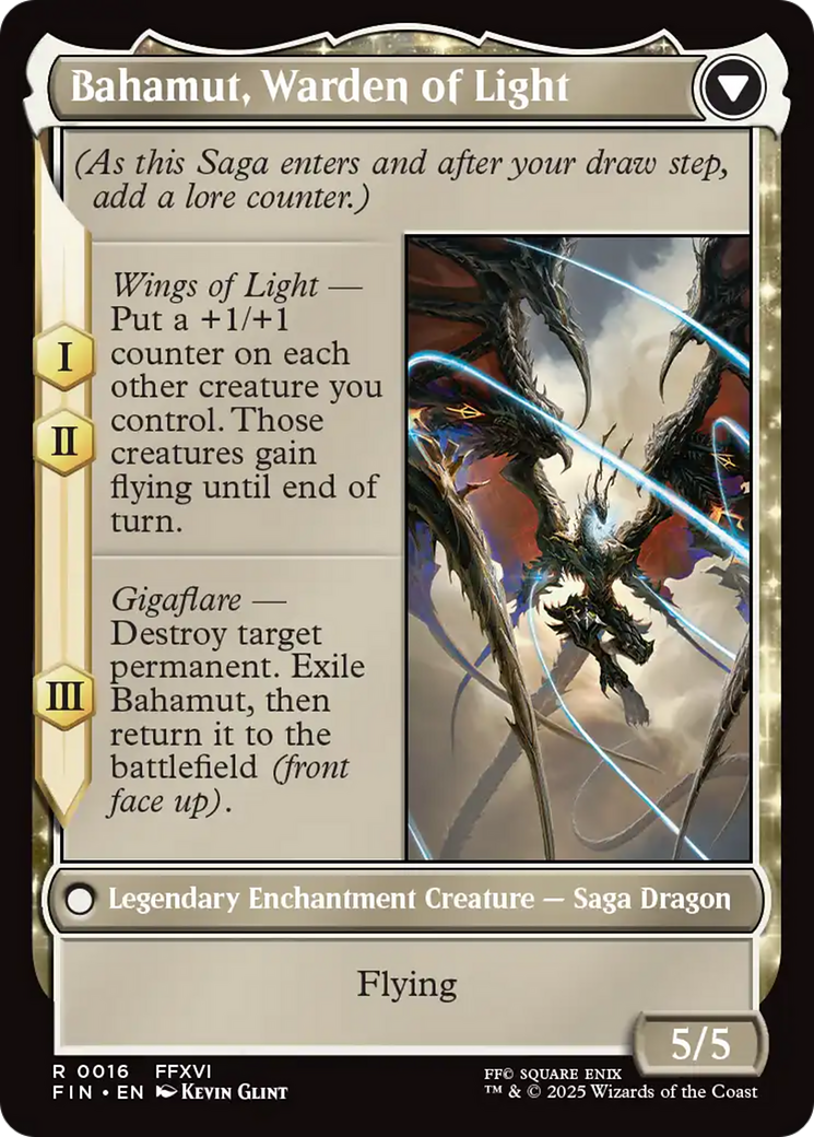 Dion, Bahamut's Dominant // Bahamut, Warden of Light (16) [FINAL FANTASY] - Deck Out Gaming