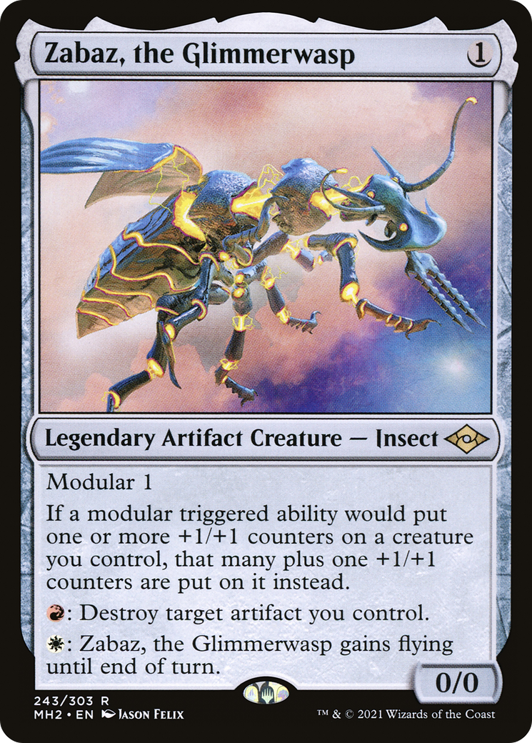 Zabaz, the Glimmerwasp (243) [Modern Horizons 2] - Deck Out Gaming