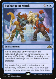 Exchange of Words (45) [Unfinity] - Deck Out Gaming