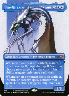 Jin-Gitaxias, Progress Tyrant (Concept Praetor) (513) [Kamigawa: Neon Dynasty] foil - Deck Out Gaming