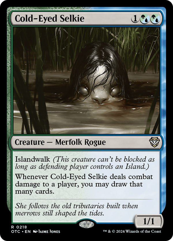 Cold-Eyed Selkie (218) [Outlaws of Thunder Junction Commander] - Deck Out Gaming