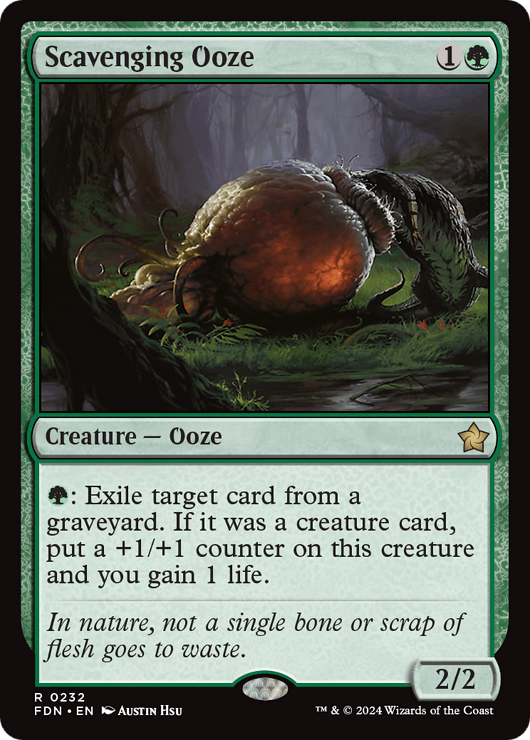 Scavenging Ooze (232) [Foundations] foil - Deck Out Gaming