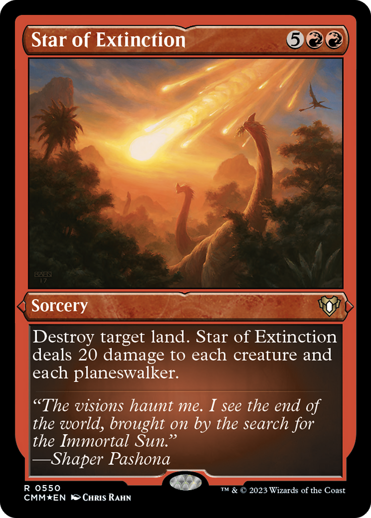 Star of Extinction (550) [Commander Masters] etched - Deck Out Gaming