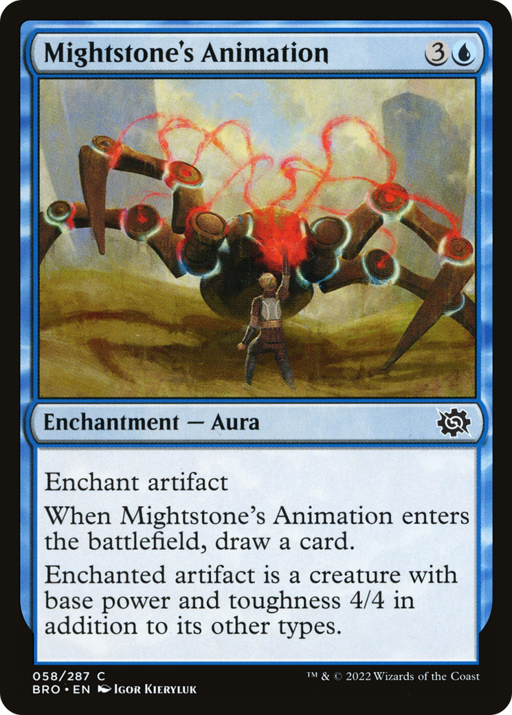 Mightstone's Animation (58) [The Brothers' War] foil - Deck Out Gaming
