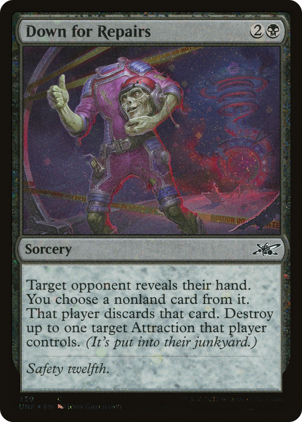 Down for Repairs (Galaxy Foil) (359) [Unfinity] foil - Deck Out Gaming