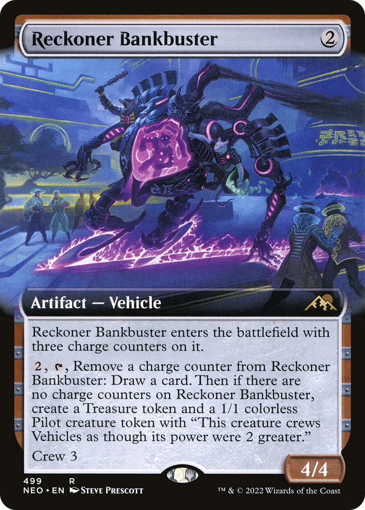 Reckoner Bankbuster (Extended Art) (499) [Kamigawa: Neon Dynasty] - Deck Out Gaming