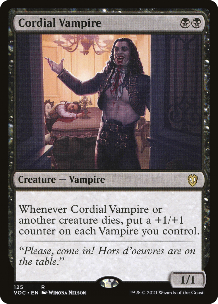 Cordial Vampire (125) [Commander: Innistrad: Crimson Vow] - Deck Out Gaming
