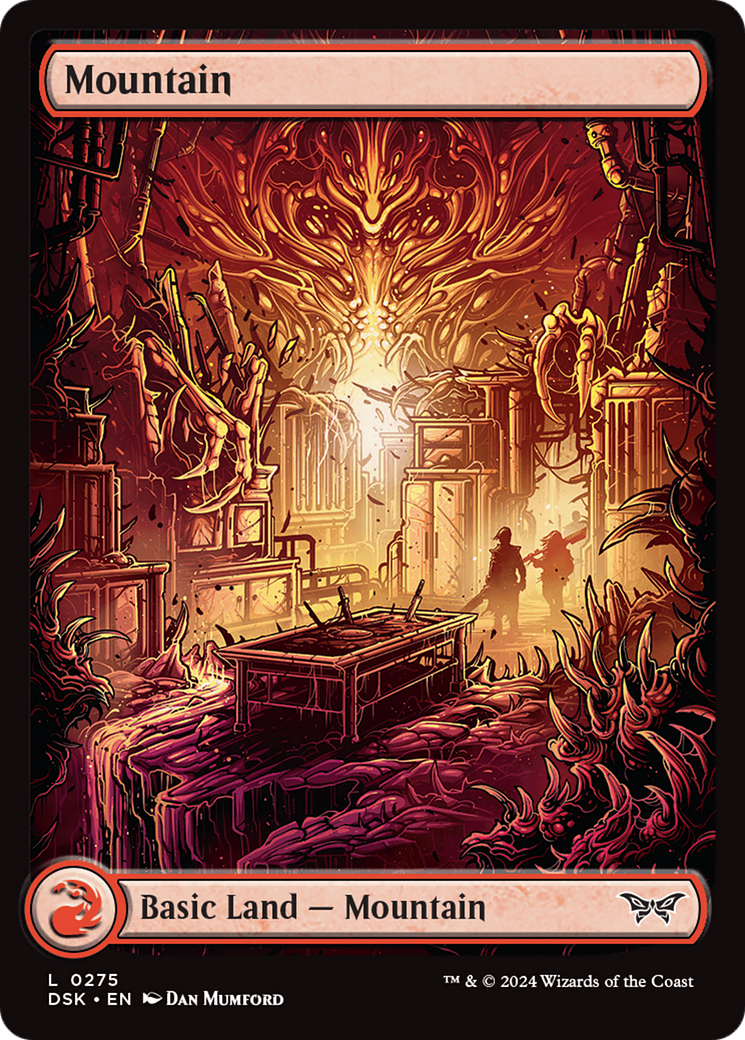 Mountain (0275) - Full Art (275) [Duskmourn: House of Horror] foil - Deck Out Gaming