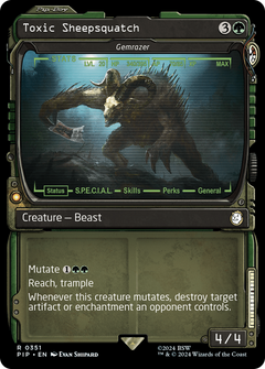 Toxic Sheepsquatch - Gemrazer (Showcase) (351) [Fallout] foil - Deck Out Gaming