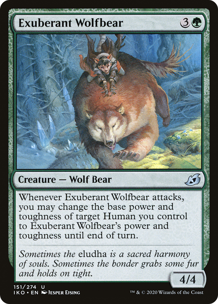 Exuberant Wolfbear (151) [Ikoria: Lair of Behemoths] foil - Deck Out Gaming