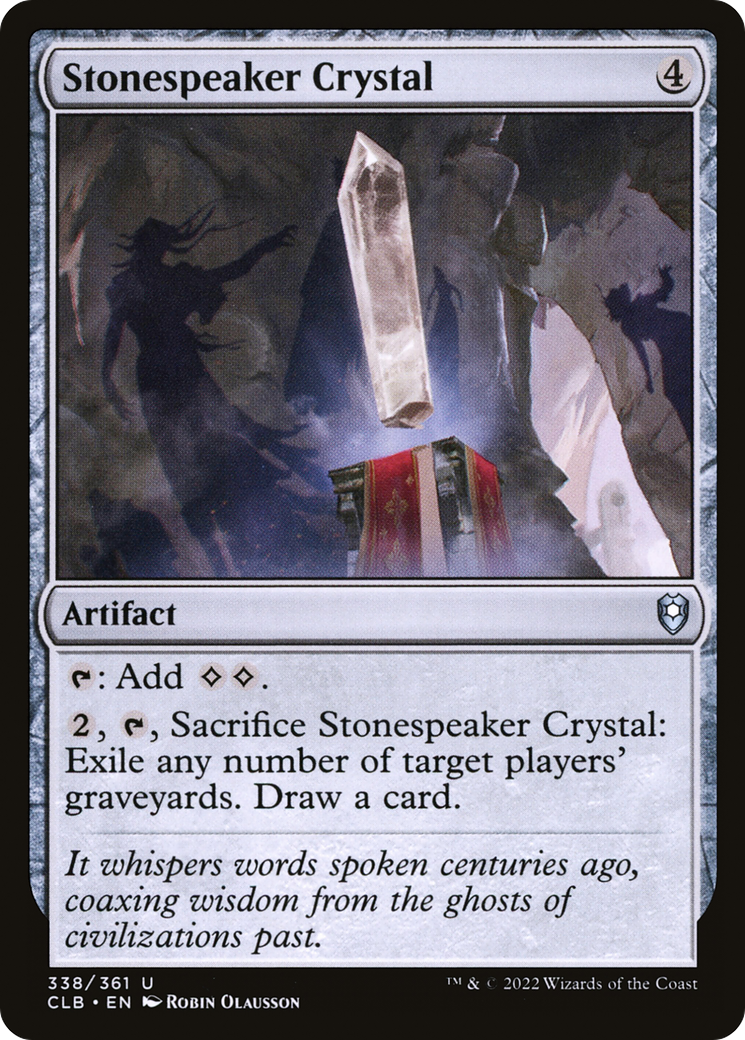Stonespeaker Crystal (338) [Commander Legends: Battle for Baldur's Gate] - Deck Out Gaming