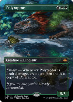 Polyraptor (Borderless) (12) [Special Guests] - Deck Out Gaming
