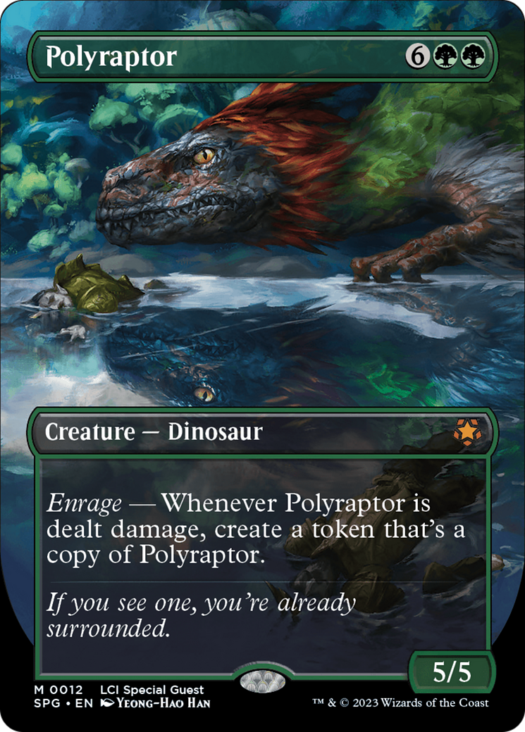 Polyraptor (Borderless) (12) [Special Guests] - Deck Out Gaming