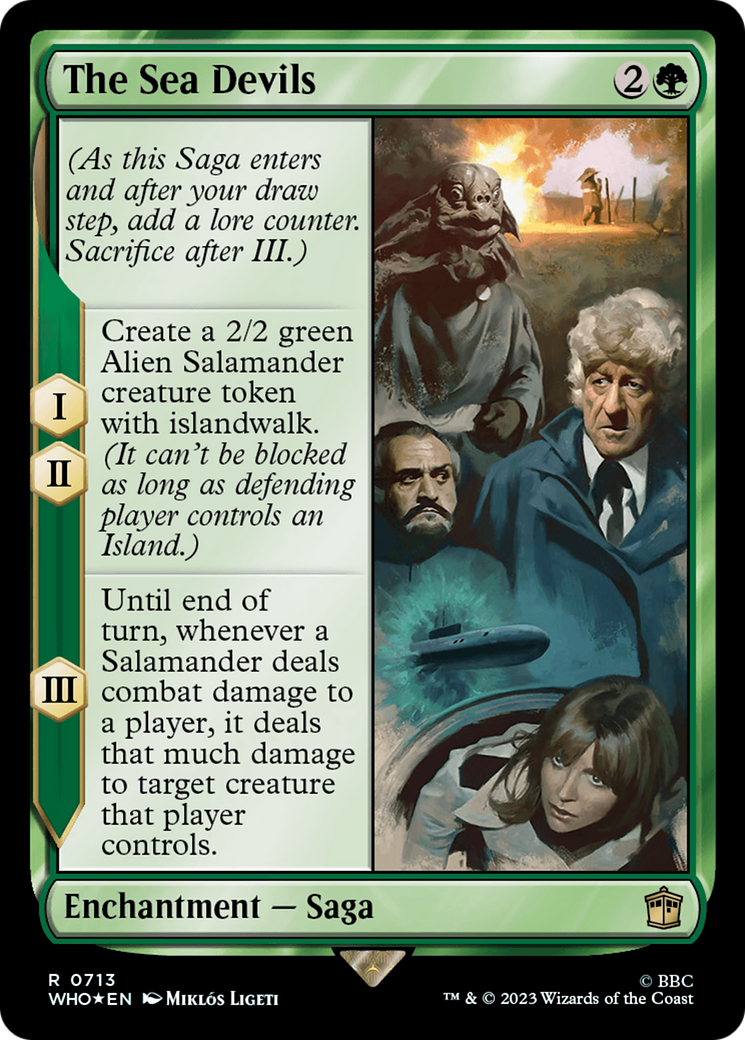 The Sea Devils (Surge Foil) (713) [Doctor Who] foil - Deck Out Gaming