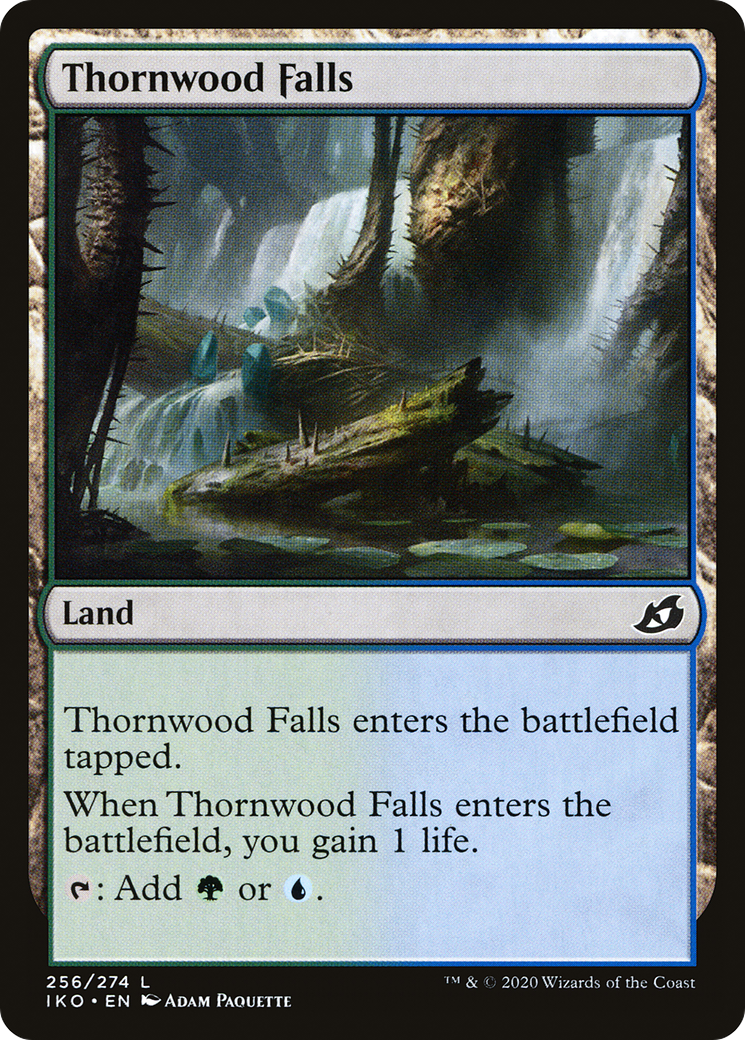 Thornwood Falls (256) [Ikoria: Lair of Behemoths] foil - Deck Out Gaming