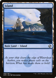 Island (268) [Adventures in the Forgotten Realms] foil - Deck Out Gaming