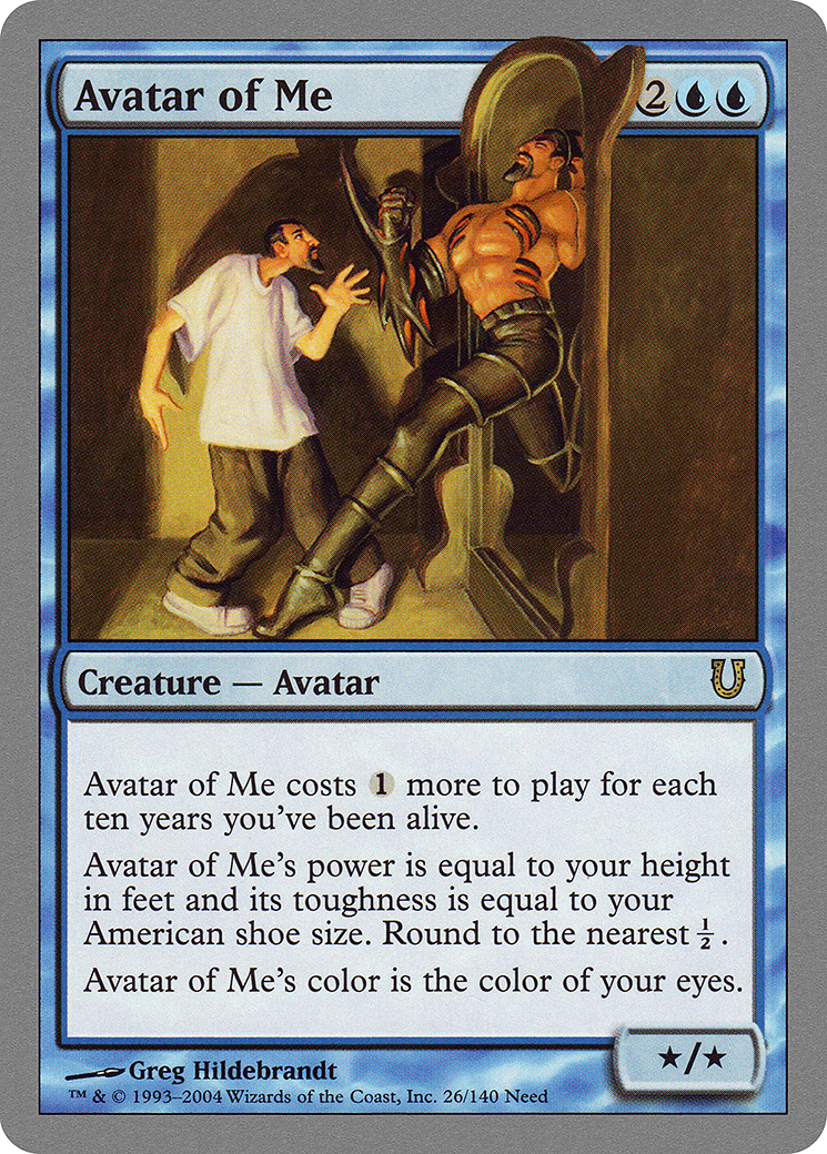 Avatar of Me (26) [Unhinged] foil - Deck Out Gaming