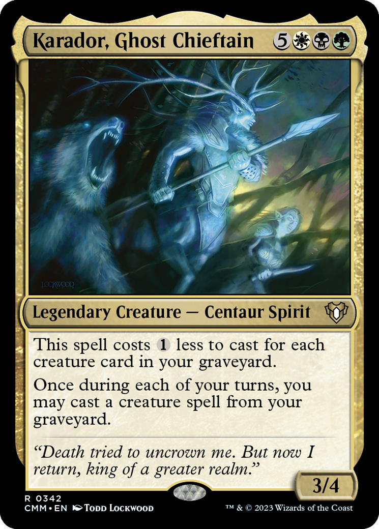 Karador, Ghost Chieftain (342) [Commander Masters] foil - Deck Out Gaming