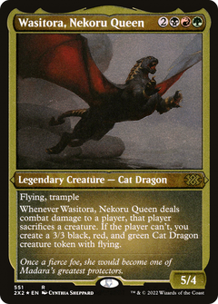 Wasitora, Nekoru Queen (Foil Etched) (551) [Double Masters 2022] foil - Deck Out Gaming