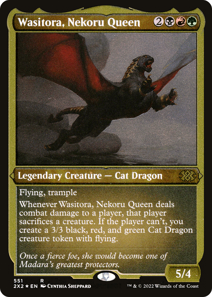 Wasitora, Nekoru Queen (Foil Etched) (551) [Double Masters 2022] foil - Deck Out Gaming