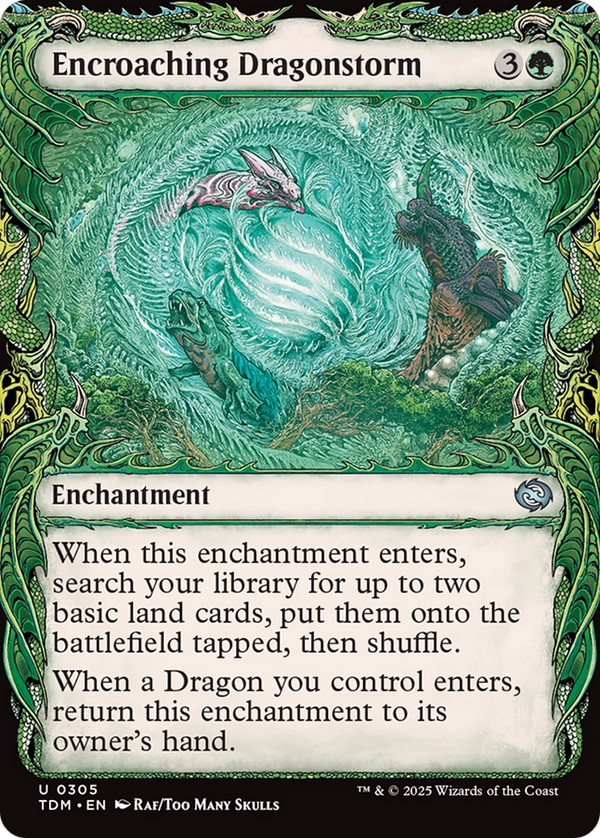 Encroaching Dragonstorm (Showcase) (305) [Tarkir: Dragonstorm] - Deck Out Gaming