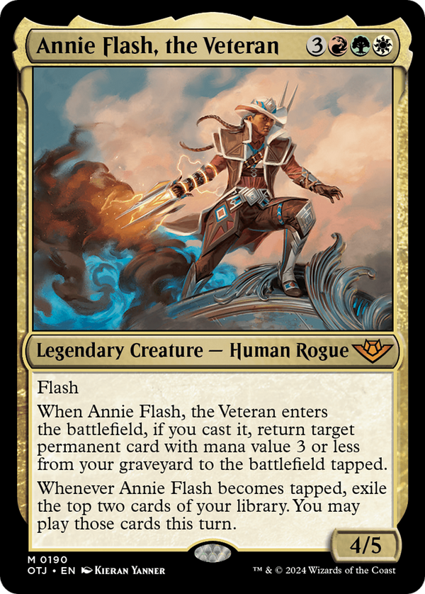 Annie Flash, the Veteran (190) [Outlaws of Thunder Junction] foil - Deck Out Gaming