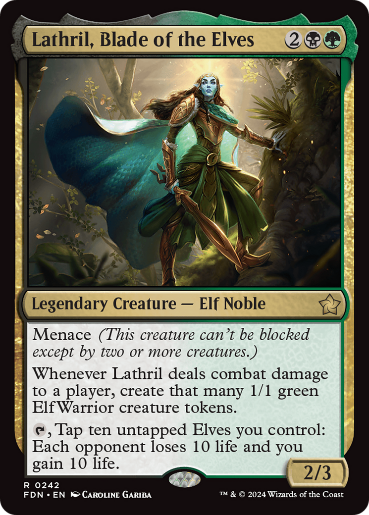 Lathril, Blade of the Elves (242) [Foundations] - Deck Out Gaming