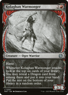 Kolaghan Warmonger (Showcase) (67) [March of the Machine: The Aftermath] foil - Deck Out Gaming