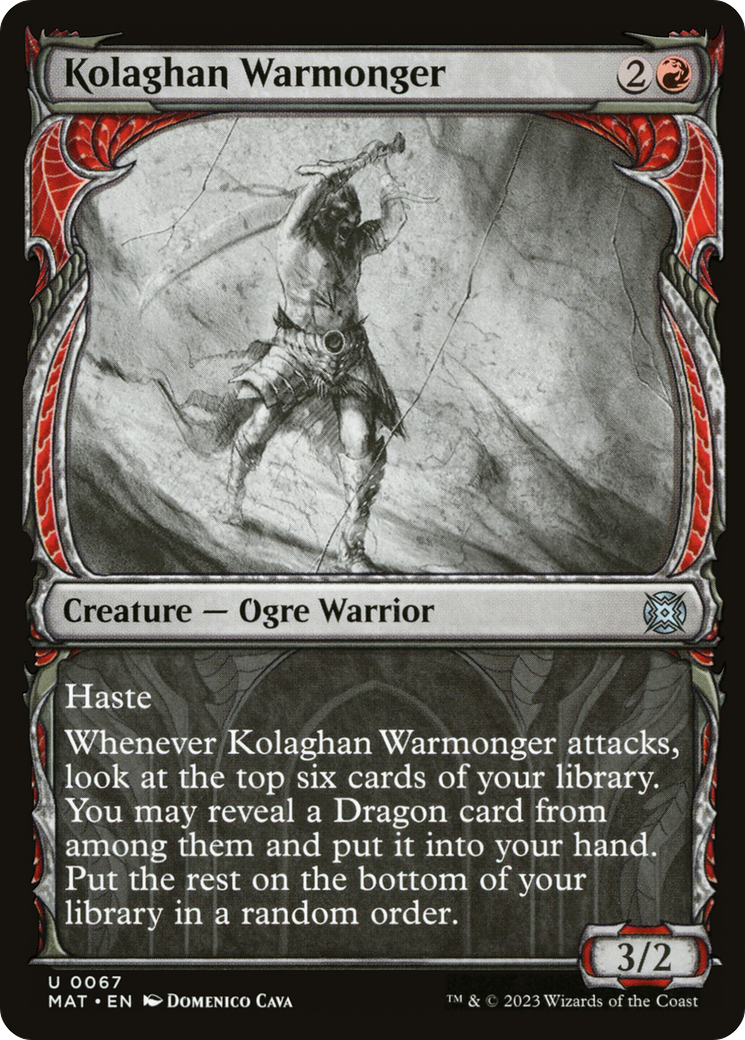 Kolaghan Warmonger (Showcase) (67) [March of the Machine: The Aftermath] foil - Deck Out Gaming