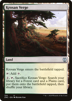 Krosan Verge (134) [Commander: Zendikar Rising] - Deck Out Gaming