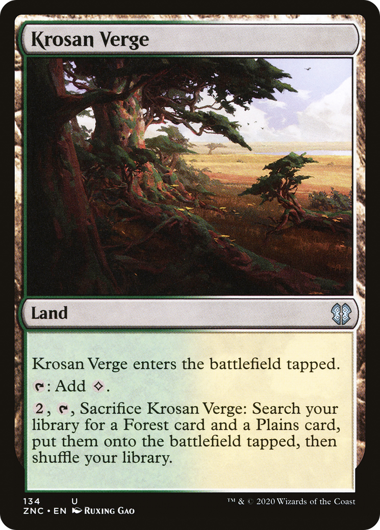 Krosan Verge (134) [Commander: Zendikar Rising] - Deck Out Gaming