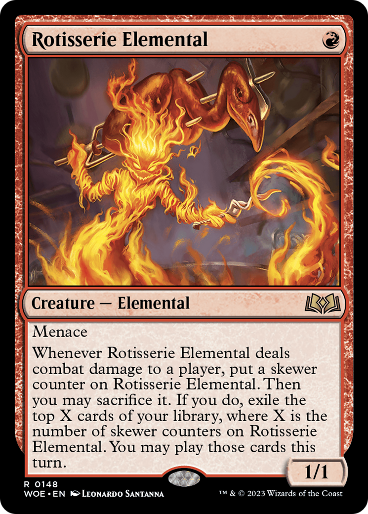 Rotisserie Elemental (148) [Wilds of Eldraine] foil - Deck Out Gaming