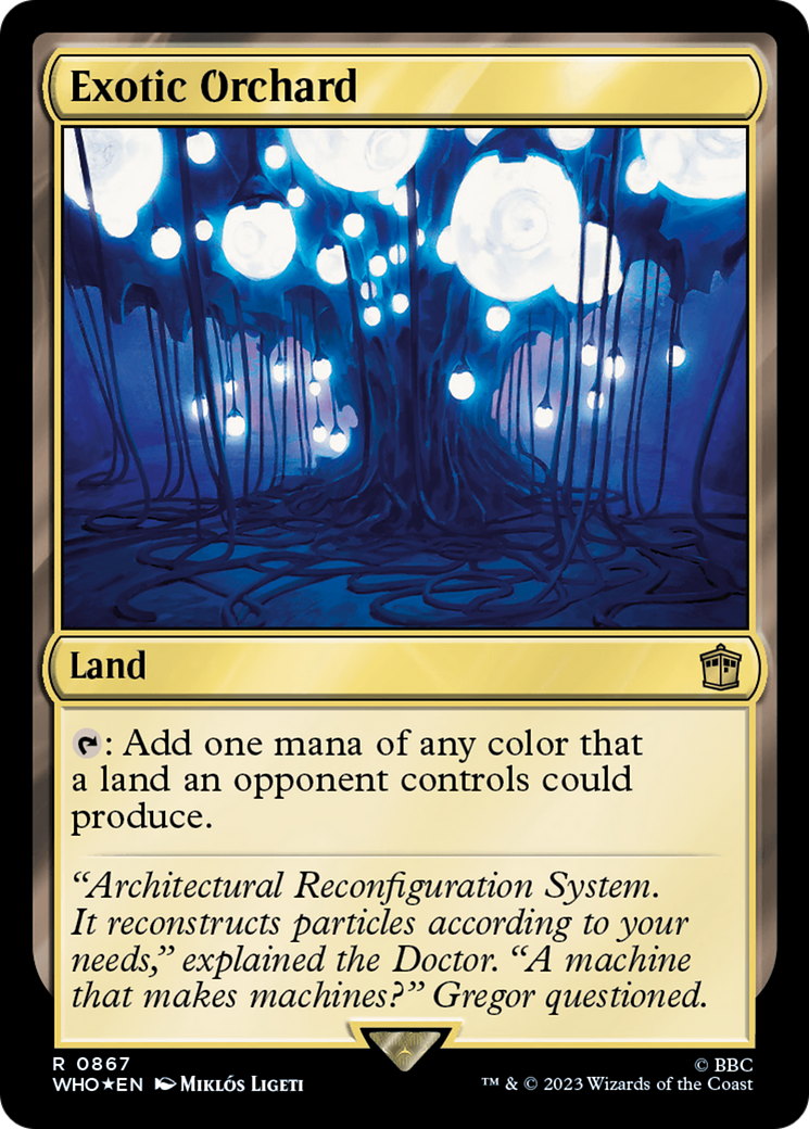 Exotic Orchard (Surge Foil) (867) [Doctor Who] foil - Deck Out Gaming