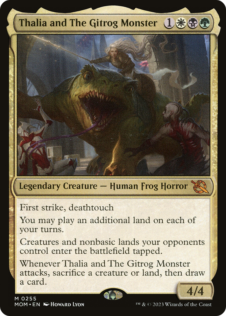 Thalia and The Gitrog Monster (255) [March of the Machine] - Deck Out Gaming