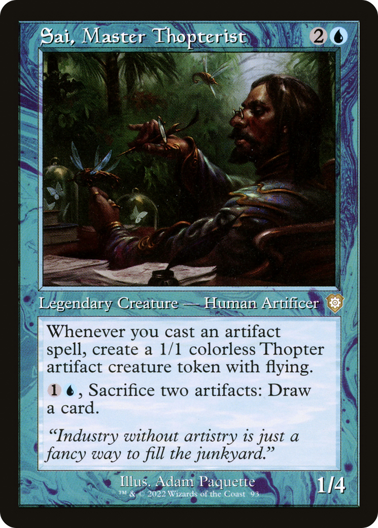 Sai, Master Thopterist (Retro Frame) (93) [Commander: The Brothers' War] - Deck Out Gaming
