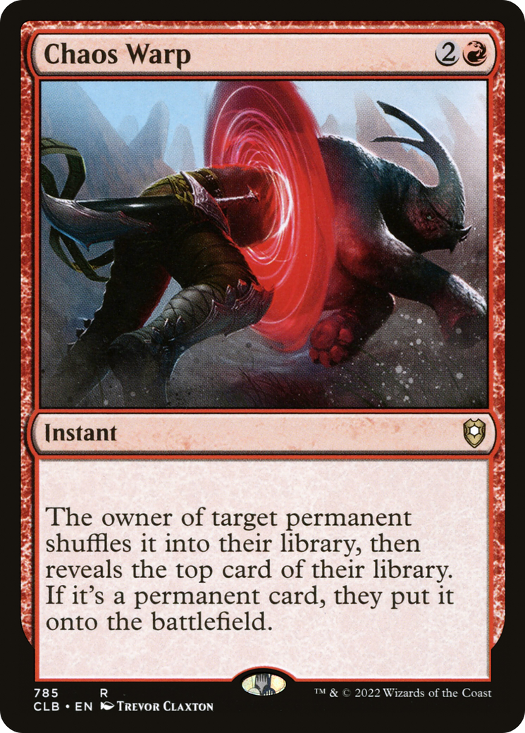 Chaos Warp (785) [Commander Legends: Battle for Baldur's Gate] - Deck Out Gaming