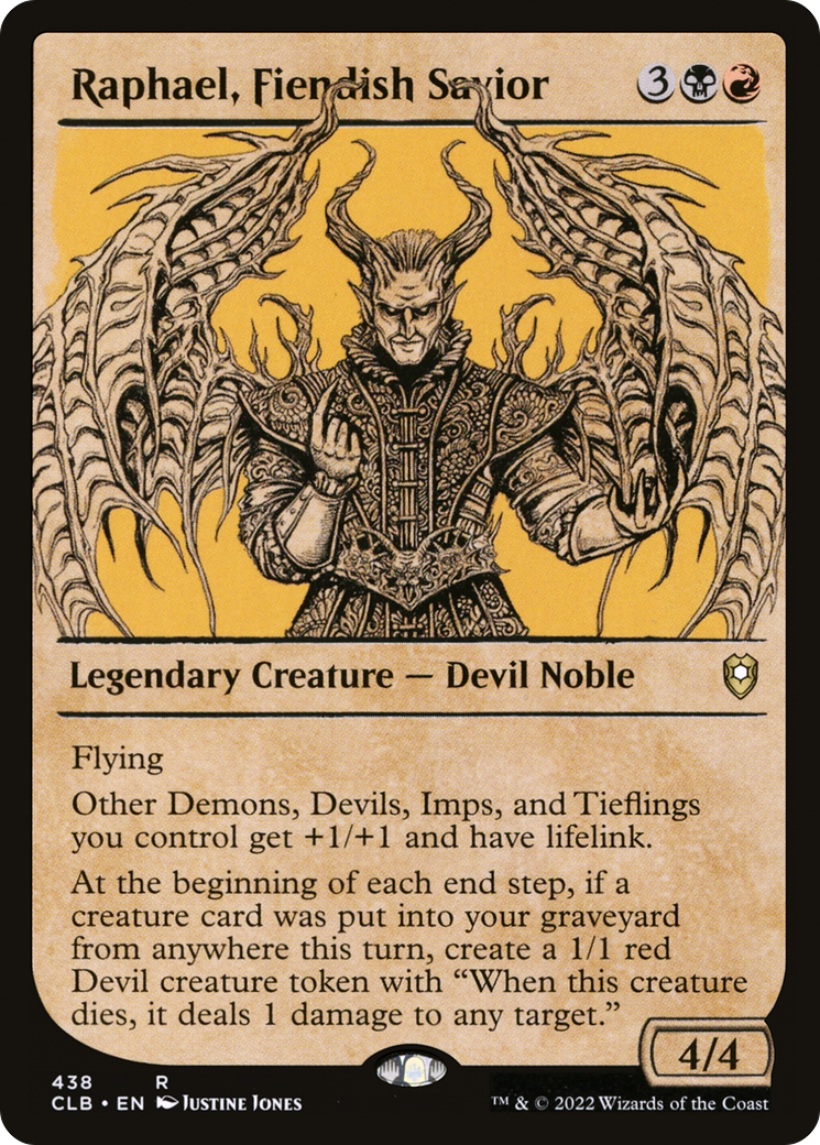 Raphael, Fiendish Savior (Showcase) (438) [Commander Legends: Battle for Baldur's Gate] foil - Deck Out Gaming