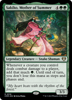 Sakiko, Mother of Summer (319) [Commander Masters] foil - Deck Out Gaming
